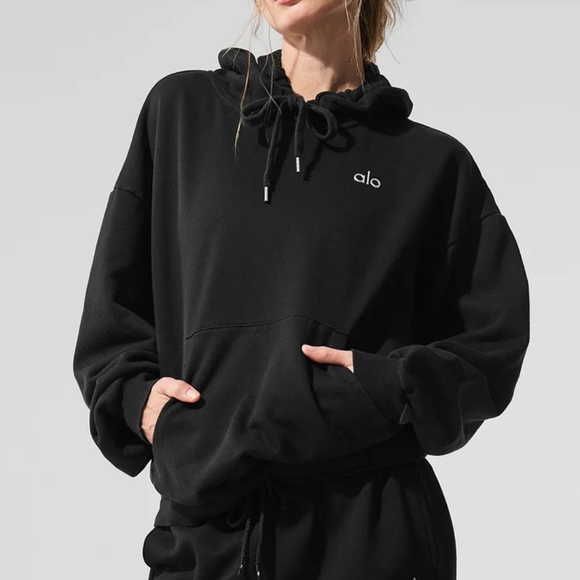ALO Yoga Accolade Hoodie Black - Picture 4 of 4